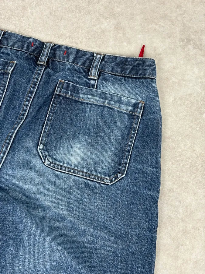 2000s Prada Milano Classic Blue Denim Jeans xaPiumz 7