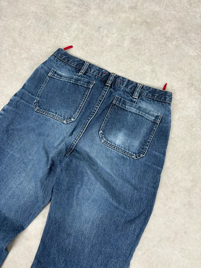2000s Prada Milano Classic Blue Denim Jeans xaPiumz 6