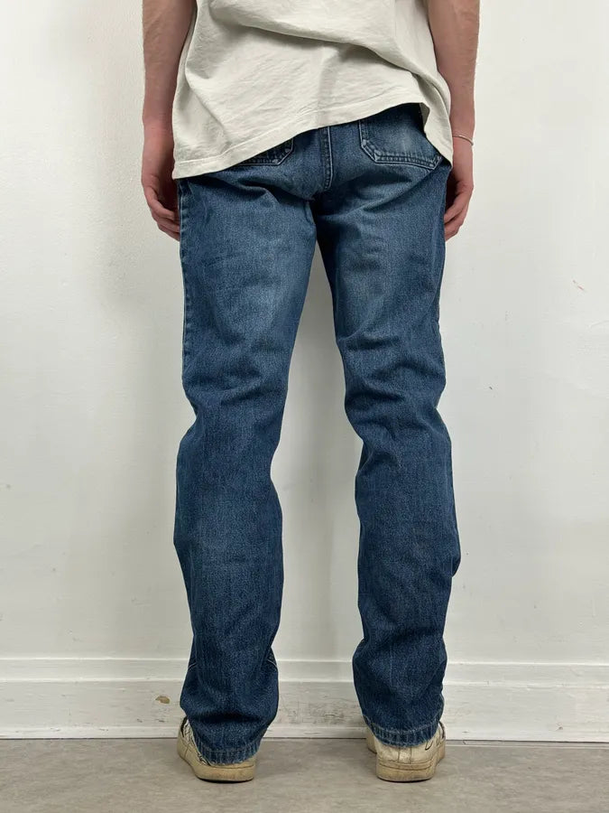 2000s Prada Milano Classic Blue Denim Jeans xaPiumz 3