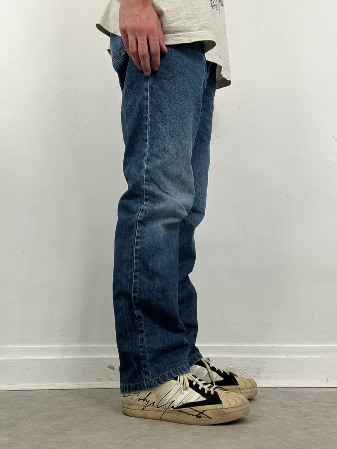 2000s Prada Milano Classic Blue Denim Jeans xaPiumz 2