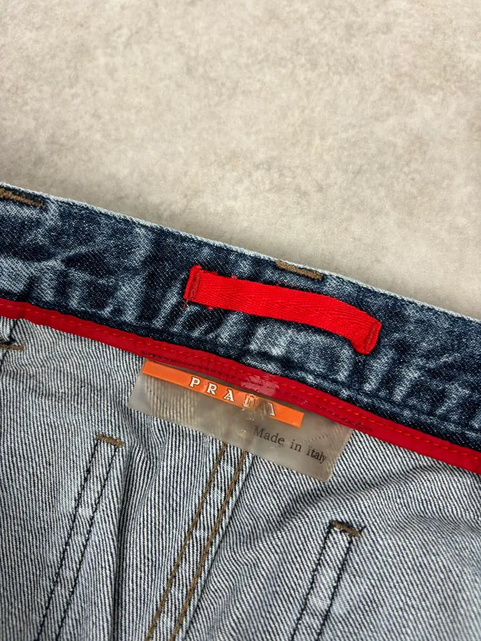 2000s Prada Milano Classic Blue Denim Jeans xaPiumz 11