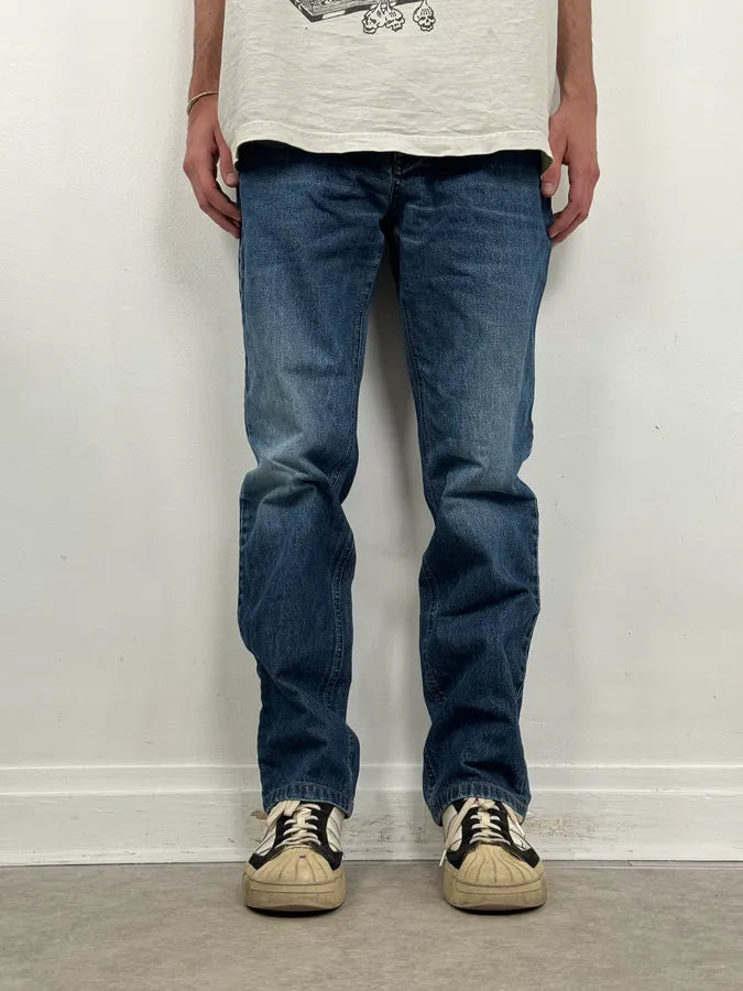2000s Prada Milano Classic Blue Denim Jeans xaPiumz 1