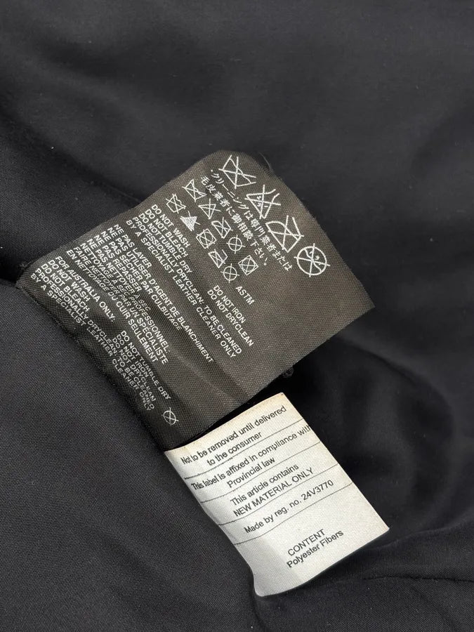 2000s Prada Minimalist Buttoned Trucker Black Leather Jacket gJZFXaq 13