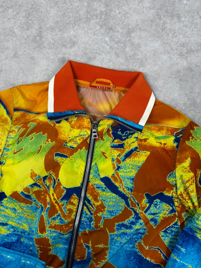 AW2018 Prada Thermal View Zip-Up Nylon Light Jacket CxagiWf 5