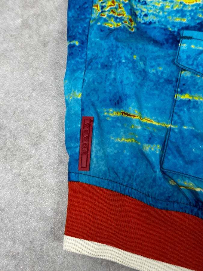 AW2018 Prada Thermal View Zip-Up Nylon Light Jacket CxagiWf 11