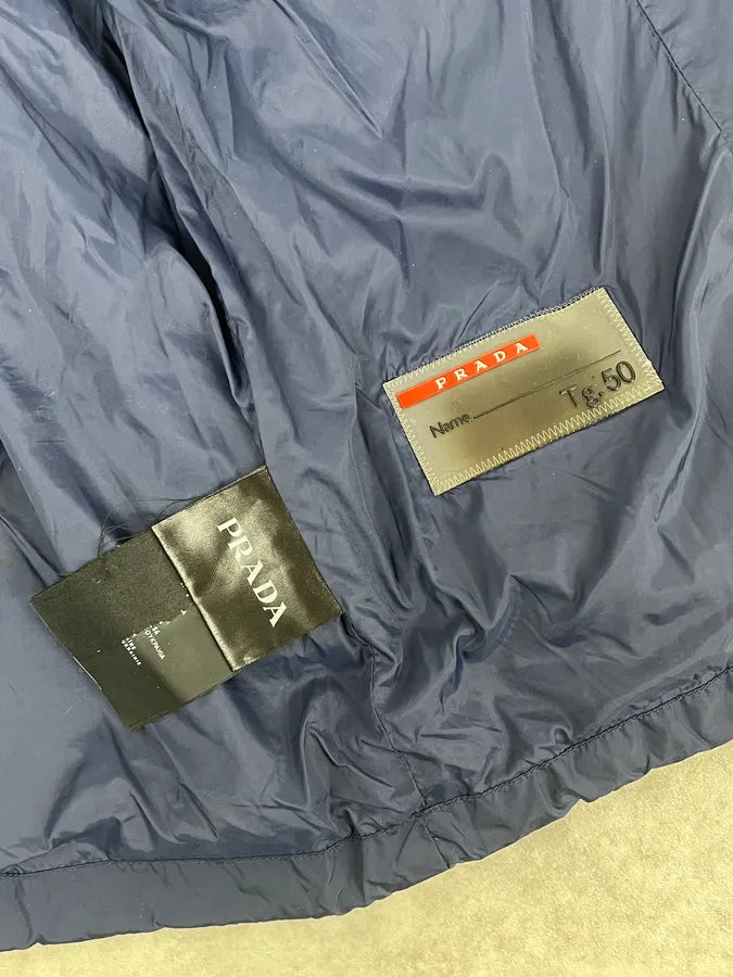 Prada Navy & Blue Hooded Zip Jacket zYSVKQe 11