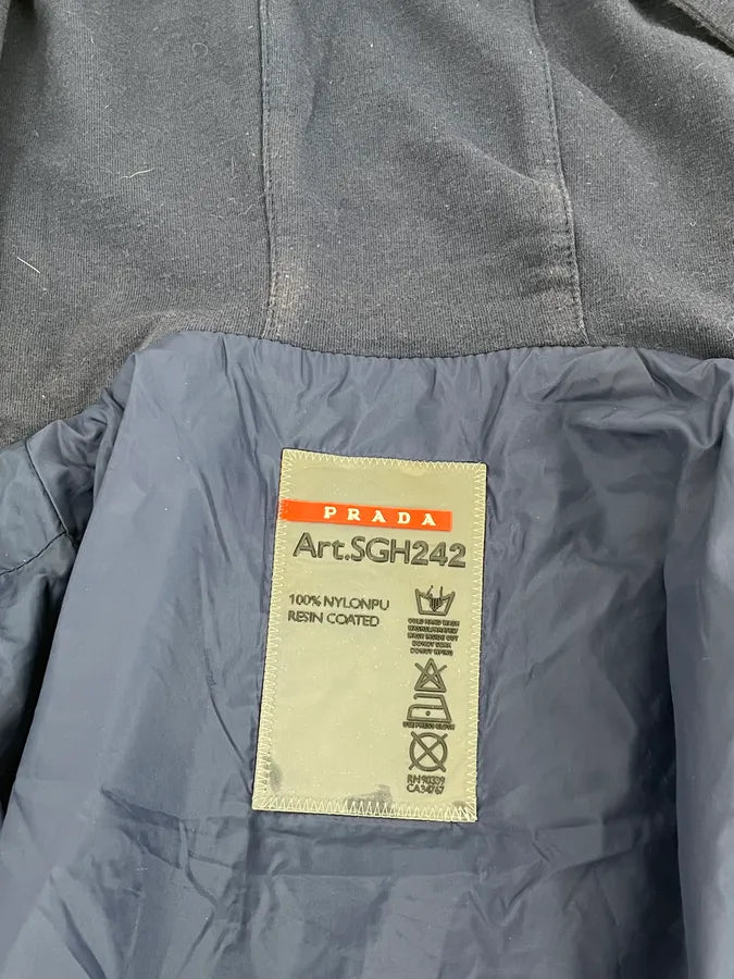 Prada Navy & Blue Hooded Zip Jacket zYSVKQe 10