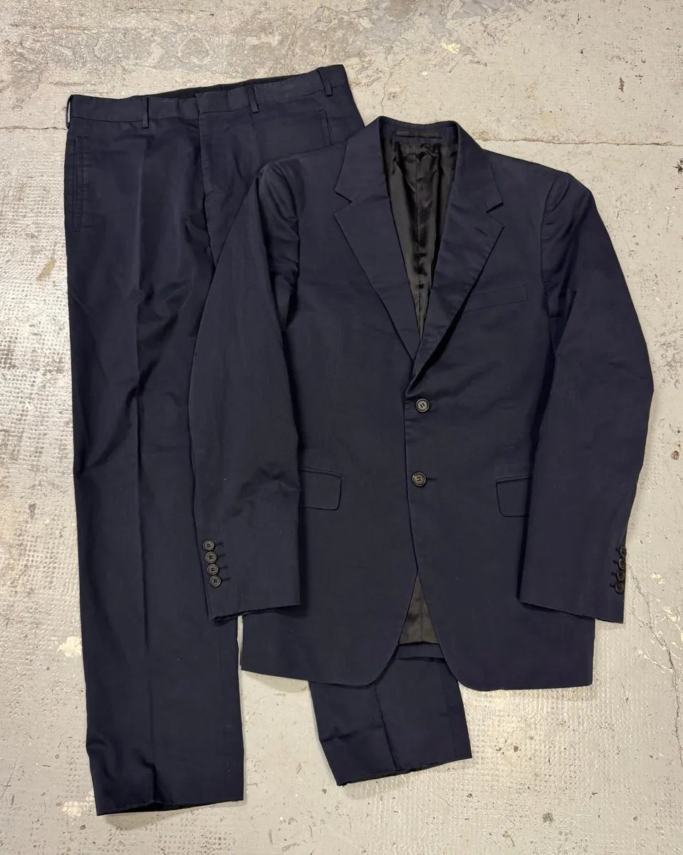 Prada Navy Blazer Pants Costume Set (M) wUmcxQj 0