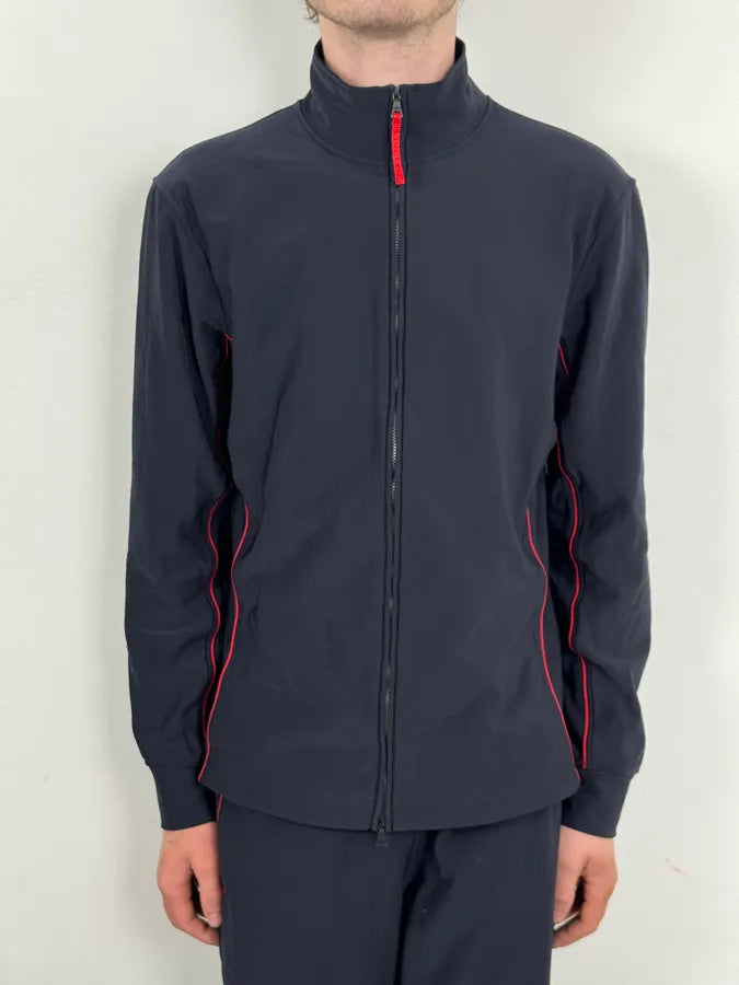 2000s Prada Navy Contrast Red Stripe Tracksuit Set JXsnRbR 4