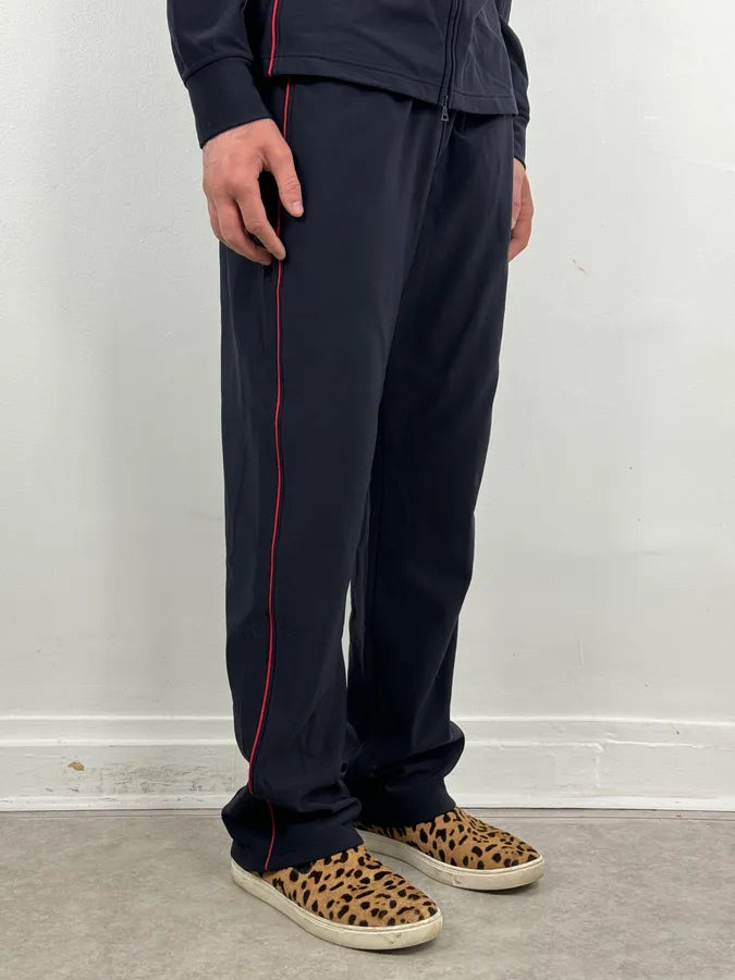 2000s Prada Navy Contrast Red Stripe Tracksuit Set JXsnRbR 8