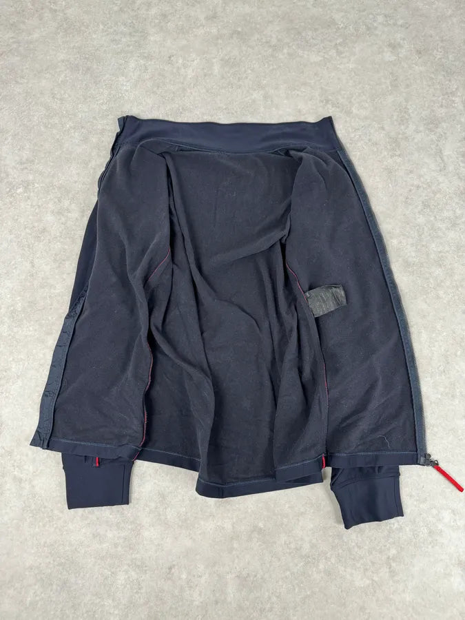 2000s Prada Navy Contrast Red Stripe Tracksuit Set JXsnRbR 14