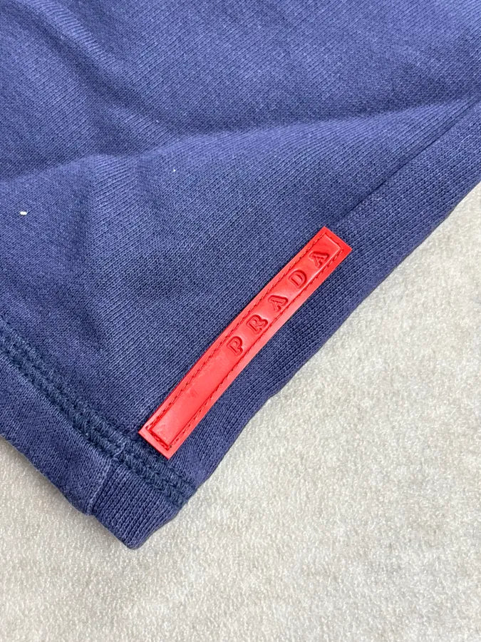 SS2008 Prada Navy Linea Rossa Shorts QzaYUyM 6