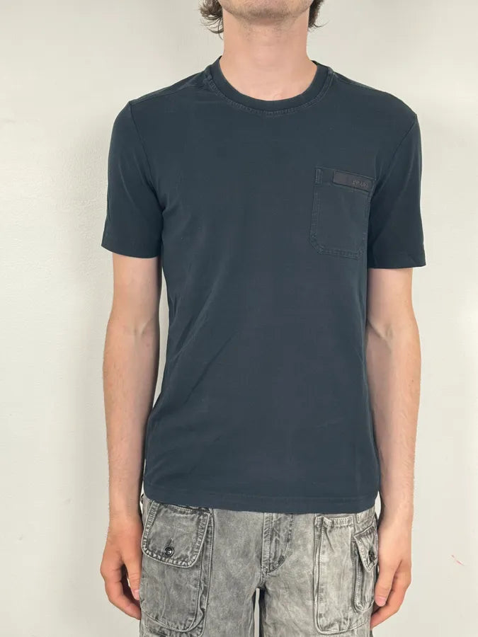 SS2008 Prada Black Chest Pocket T-Shirt SlWwFCl 1
