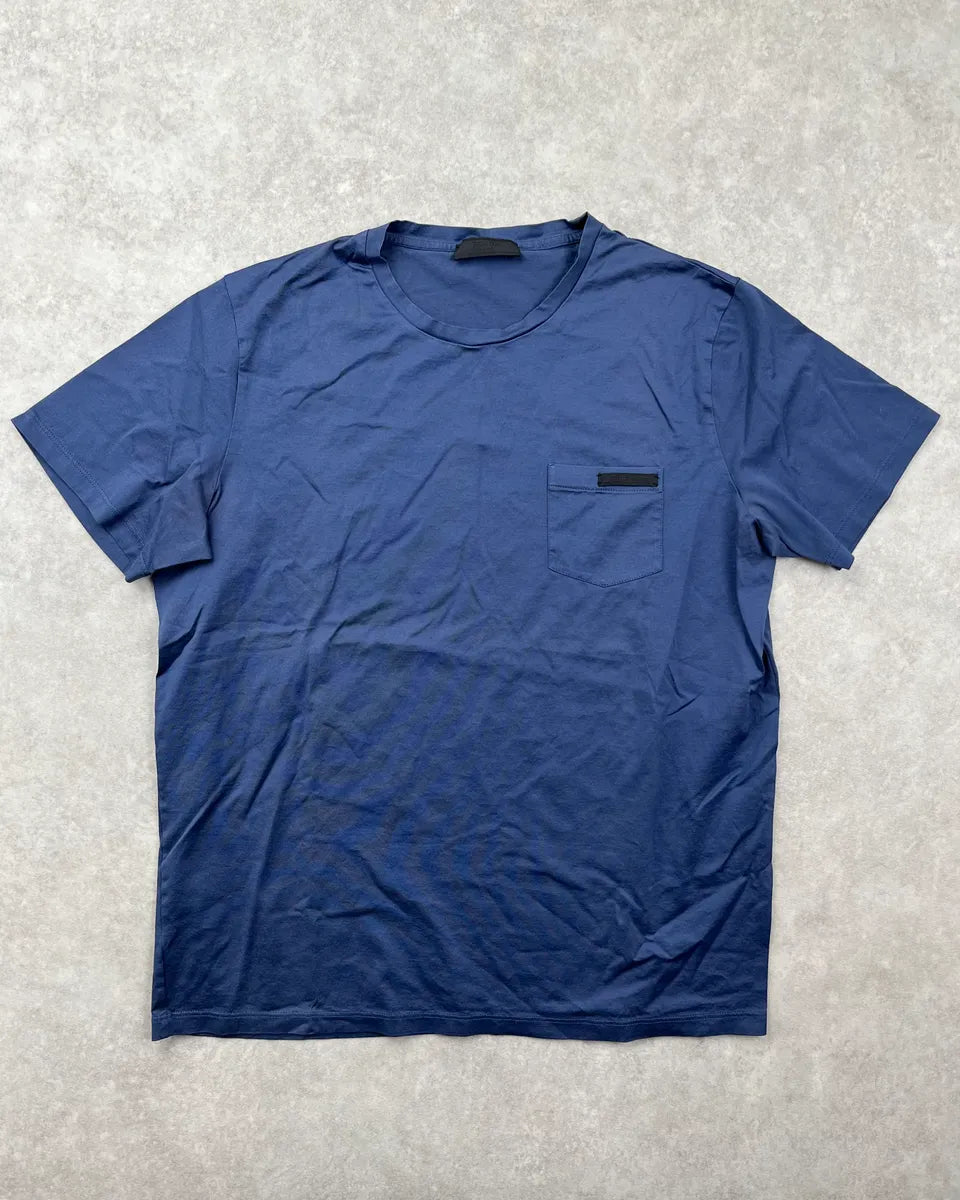 SS2019 Prada Navy Pocket T-Shirt zsBnmUt 0
