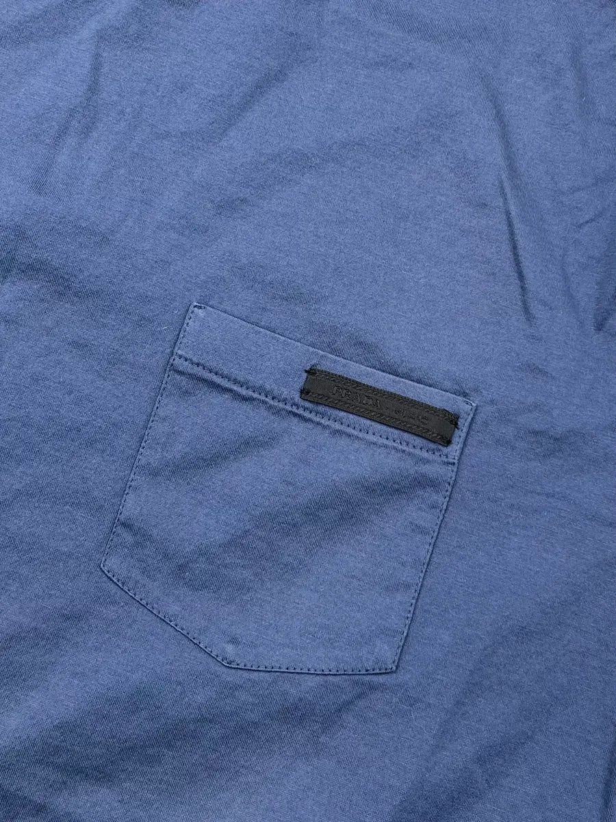 SS2019 Prada Navy Pocket T-Shirt zsBnmUt 6
