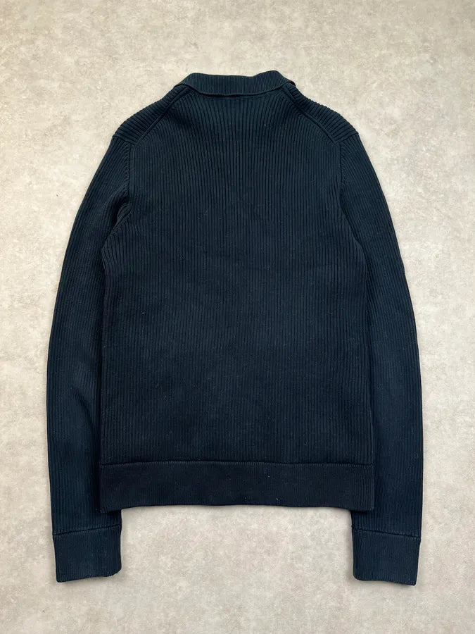 AW2008 Prada Navy Ribbed Zip Sweater EUtPklA 3