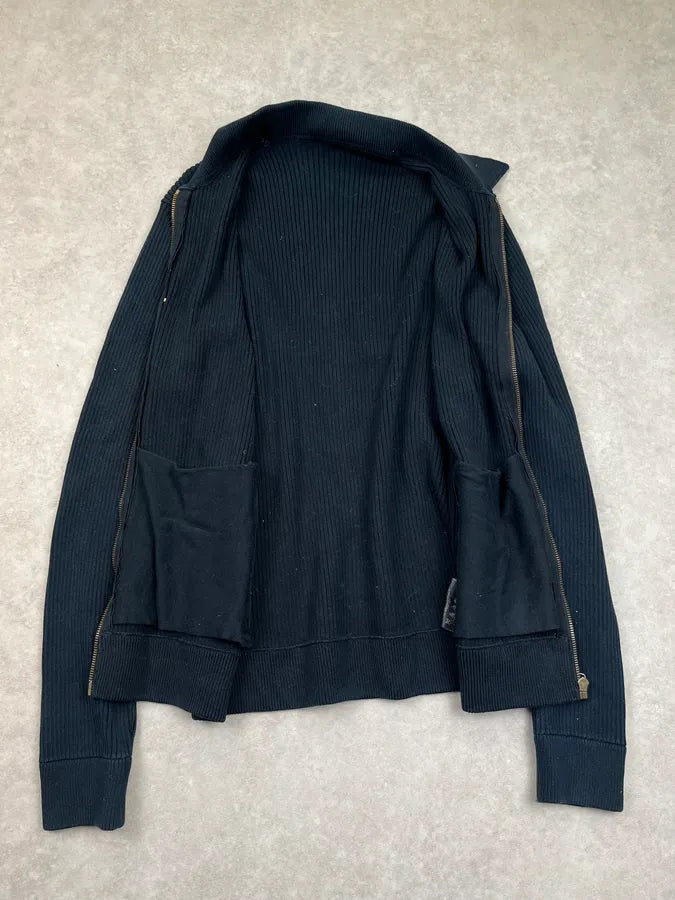 AW2008 Prada Navy Ribbed Zip Sweater EUtPklA 4