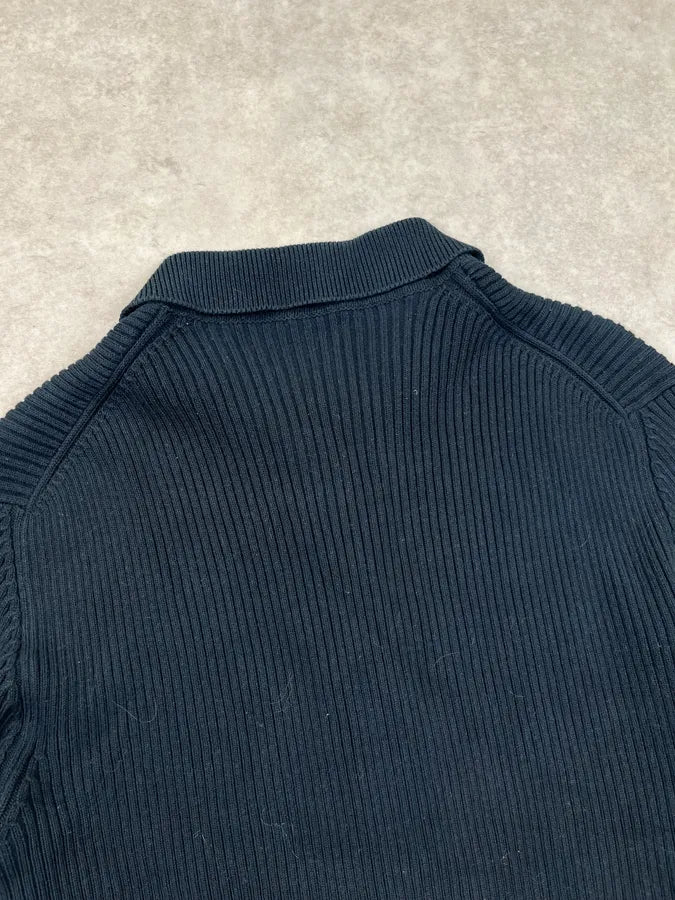 AW2008 Prada Navy Ribbed Zip Sweater EUtPklA 6