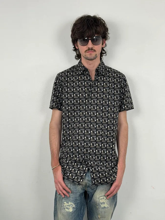 SS2008 Prada Vintage Camera Print Short Sleeve Shirt cbHuYaz 1