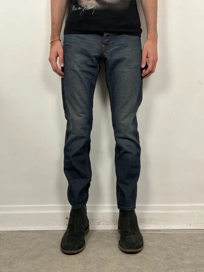 AW2008 Prada Navy Faded Denim Jeans NoJFXjM 1