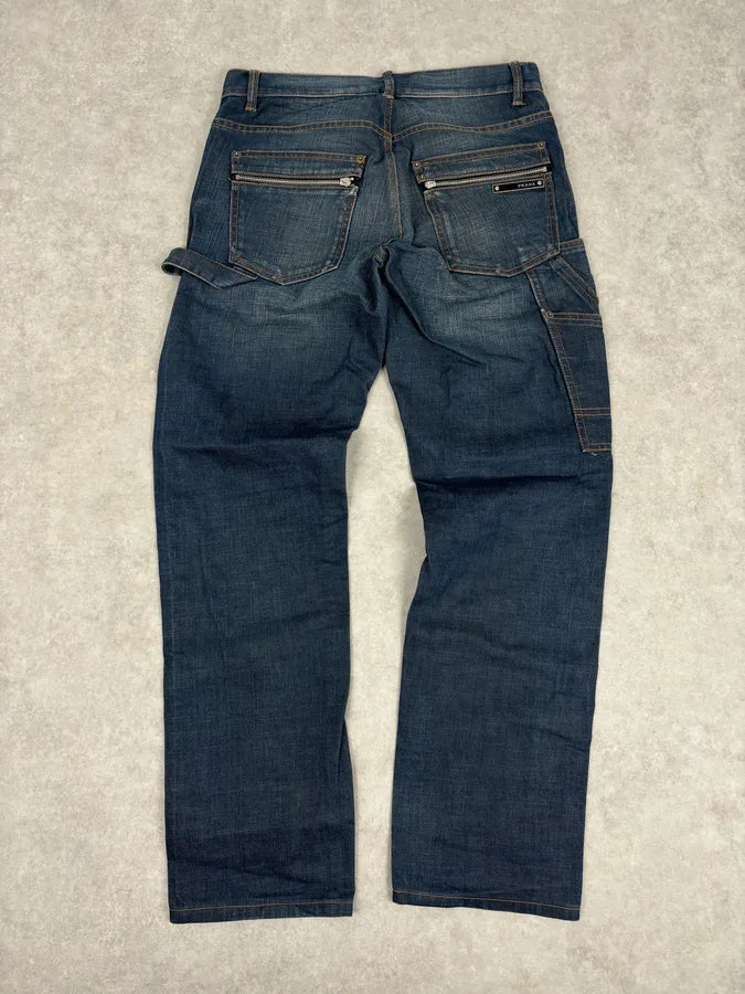 AW2008 Prada Navy Faded Denim Jeans NoJFXjM 5