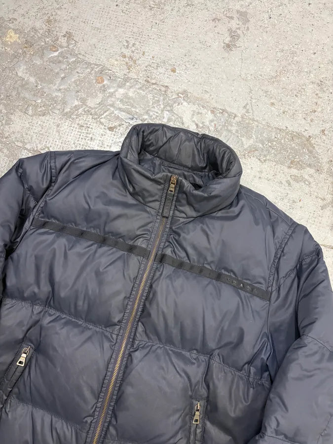 AW2007 Prada Navy Down Quilted Puffer Jacket ZCXpsxm 3