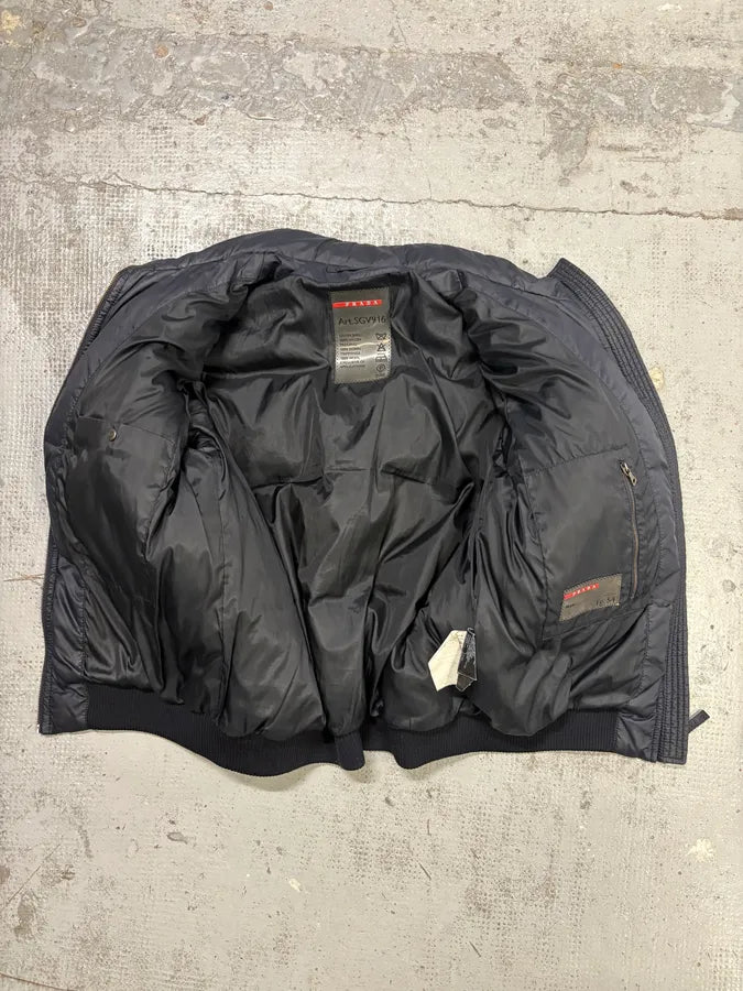 AW2007 Prada Navy Down Quilted Puffer Jacket ZCXpsxm 6