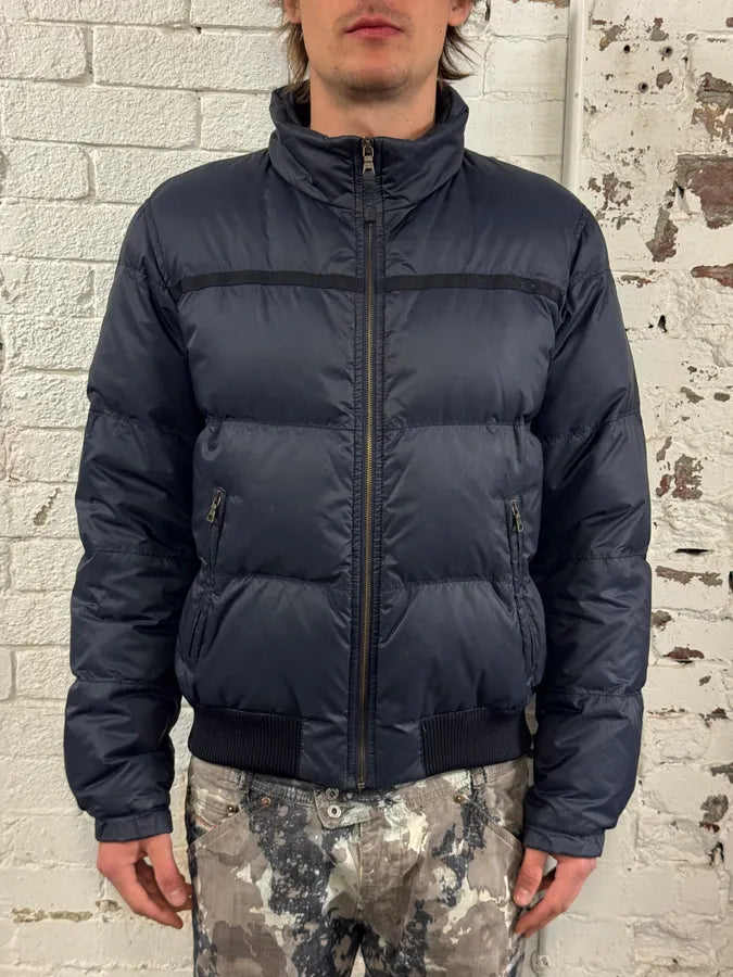 AW2007 Prada Navy Down Quilted Puffer Jacket ZCXpsxm 1