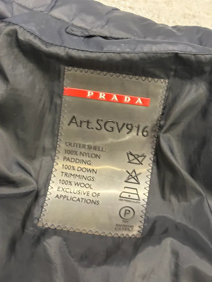 AW2007 Prada Navy Down Quilted Puffer Jacket ZCXpsxm 8