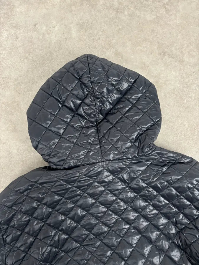 Prada Navy Hooded Quilted Minimalist Puffer Jacket pZyaWTk 5