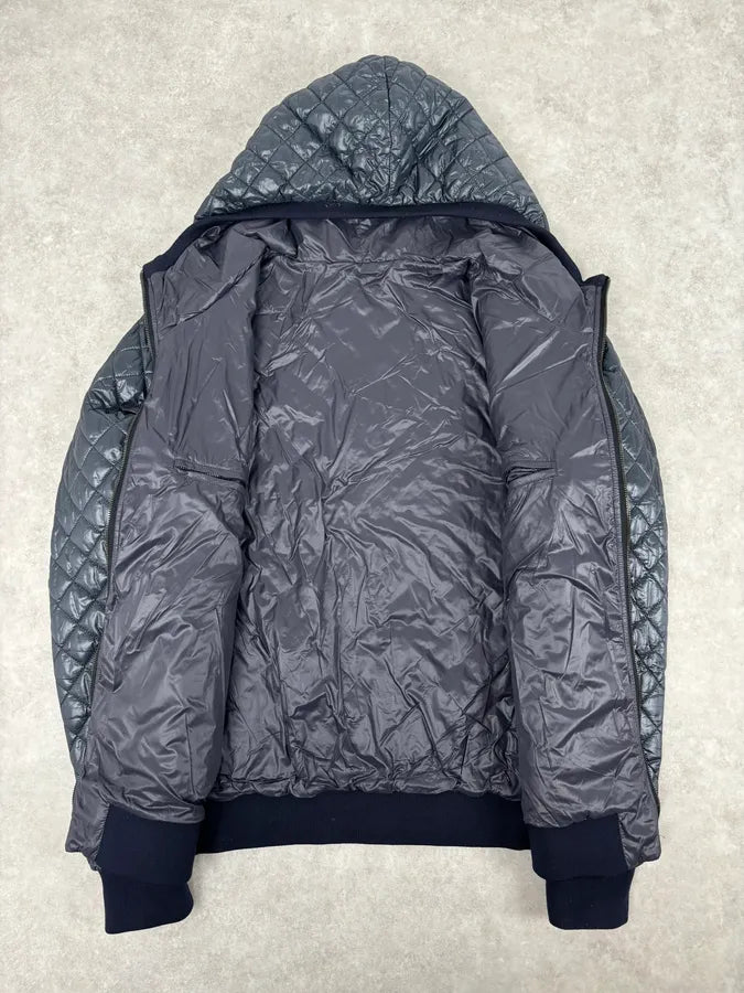 Prada Navy Hooded Quilted Minimalist Puffer Jacket pZyaWTk 6