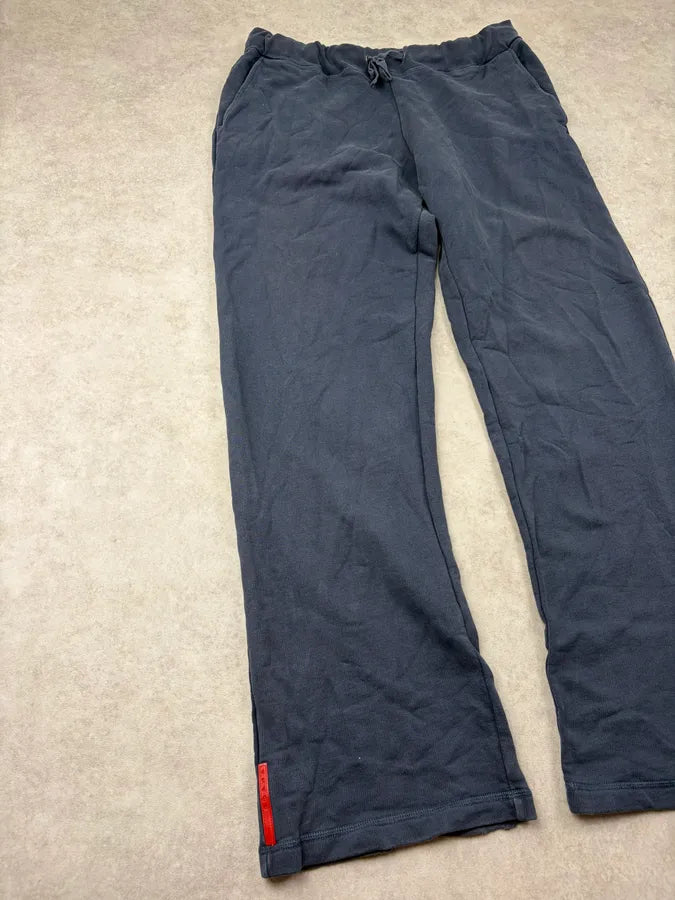 AW2010 Prada Navy Cozy Linea Rossa Sweatpants Joggings qTDKGCY 4