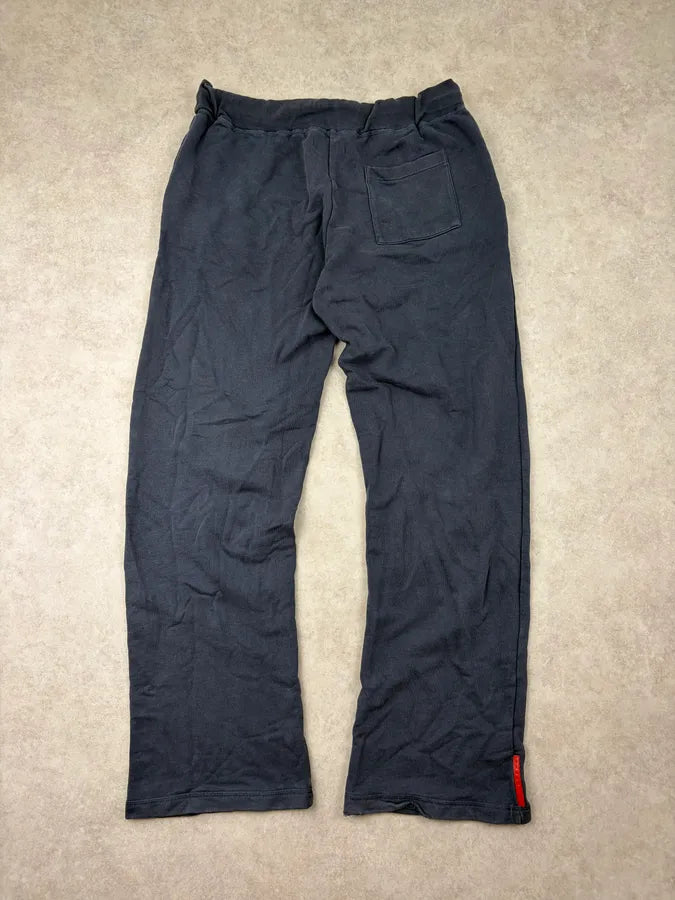 AW2010 Prada Navy Cozy Linea Rossa Sweatpants Joggings qTDKGCY 7