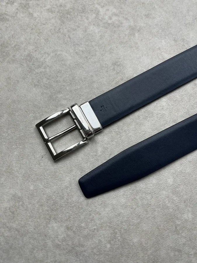 Prada Navy Leather Plus Size Belt LarMHCL 3