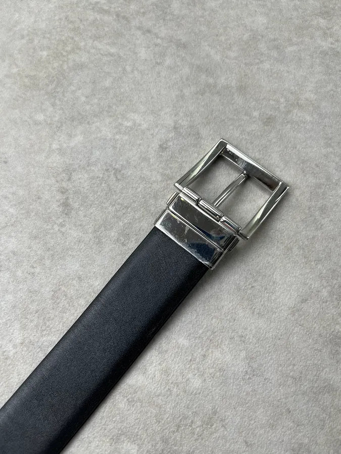 Prada Navy Leather Plus Size Belt LarMHCL 6