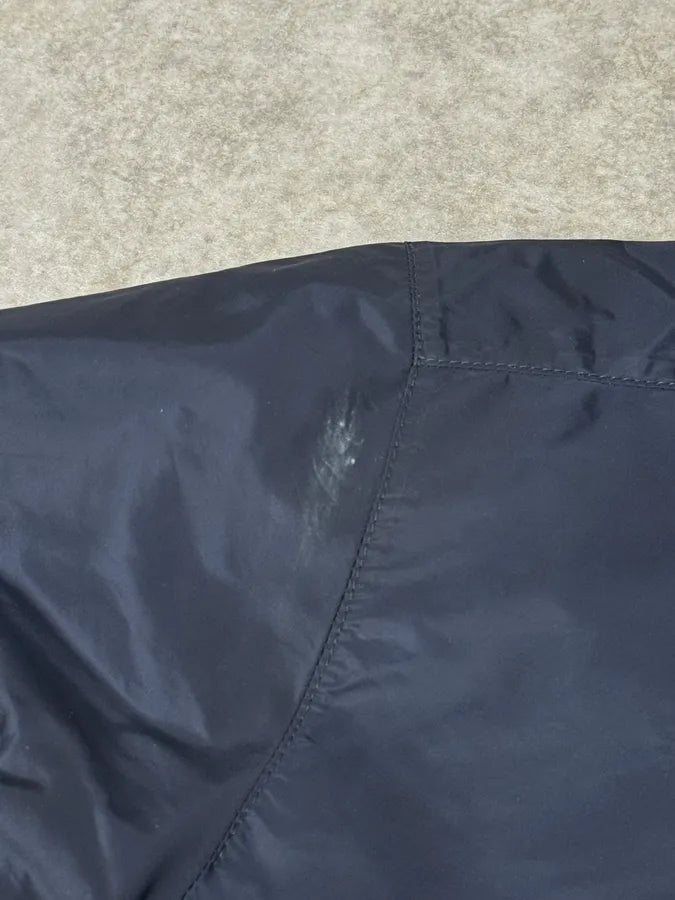 SS2017 Prada Navy Logo Shoulder Patch Windbreaker Jacket GMlZNgj 12