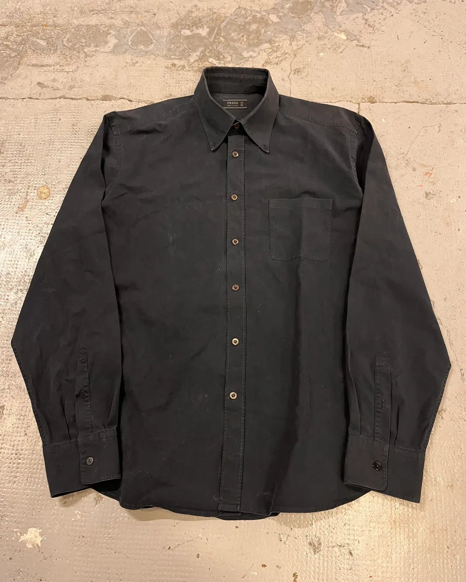 Prada Navy Minimalist Shirt yPLBNog 2