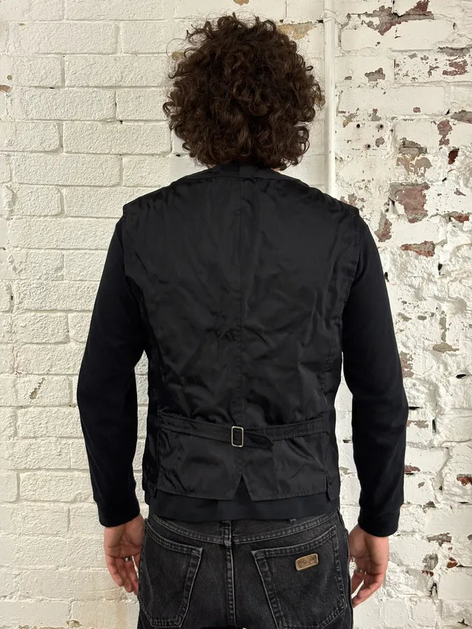 2000s Prada Black Nylon Utility Vest nFNYZgK 2