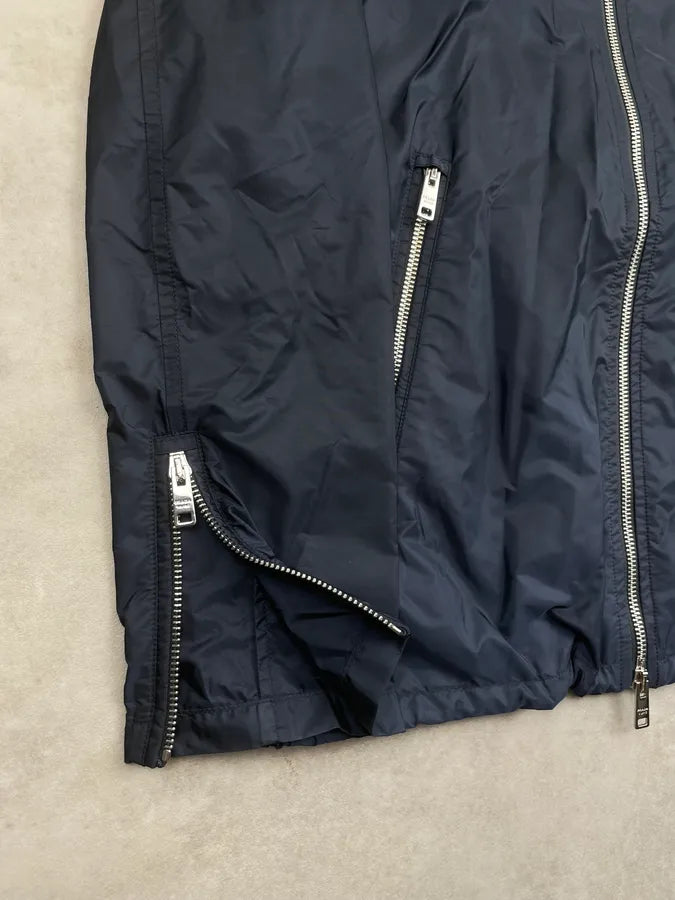 2010s Prada Navy Nylon Hooded Light Jacket TyUsvzQ 5