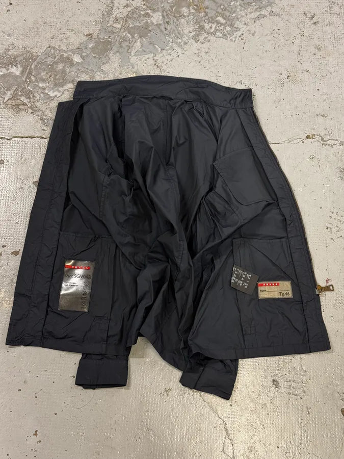 AW2008 Prada Navy Nylon Windbreaker Jacket xTDfoky 6