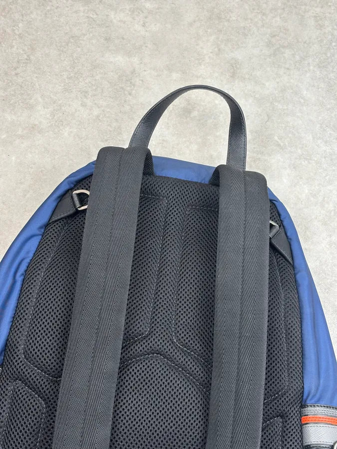 AW2018 Prada Navy Nylon Quilted Backpack yLhTCEA 10