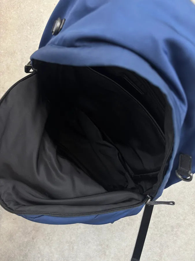 AW2018 Prada Navy Nylon Quilted Backpack yLhTCEA 16