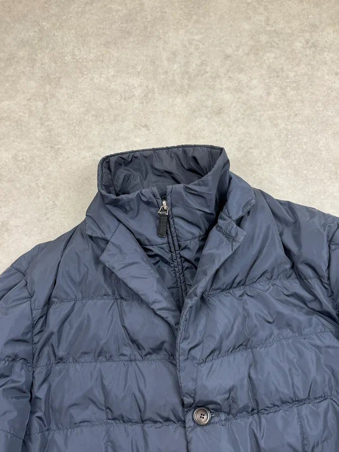 AW2013 Prada Navy Nylon Quilted Puffer Jacket DYQIrSY 6