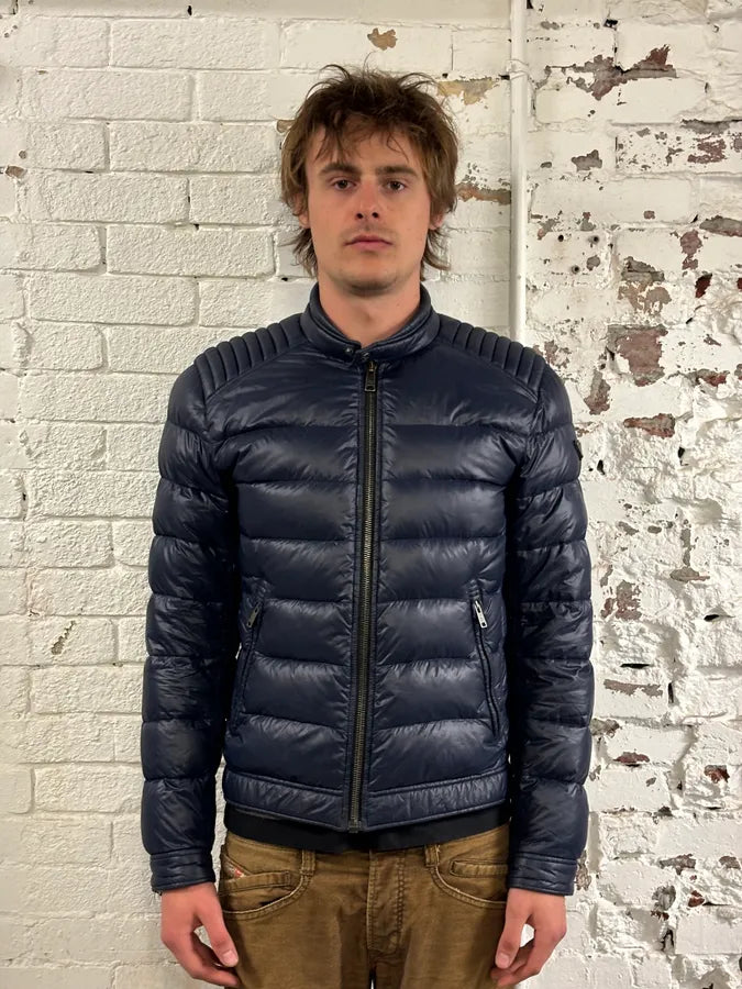 AW2014 Prada Navy Nylon Quilted Puffer Jacket FrxgvuS 1