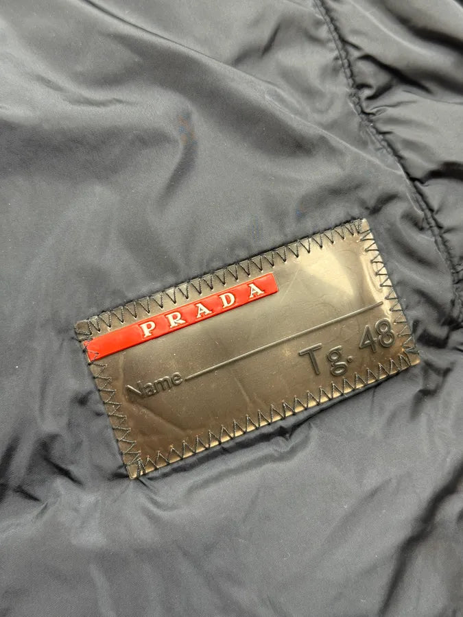 AW2013 Prada Navy Nylon Quilted Puffer Jacket DYQIrSY 13