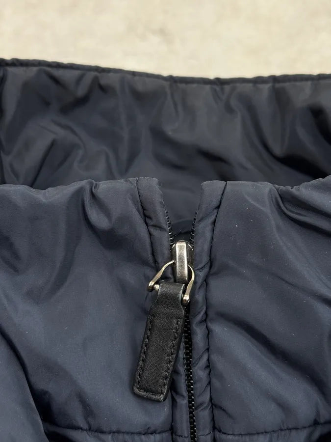 AW2013 Prada Navy Nylon Quilted Puffer Jacket DYQIrSY 12