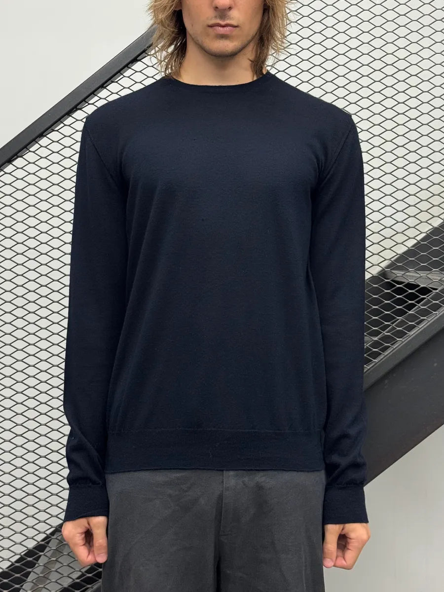 AW2022 Prada Navy Minimalist Sweater tOaJjwE 1