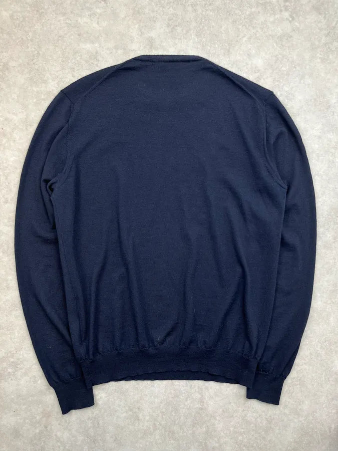 AW2022 Prada Navy Minimalist Sweater tOaJjwE 3