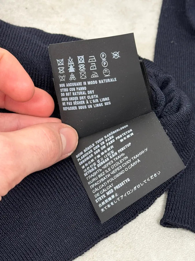 AW2018 Prada Navy Wool Classic Sweater  njjMuOz 10