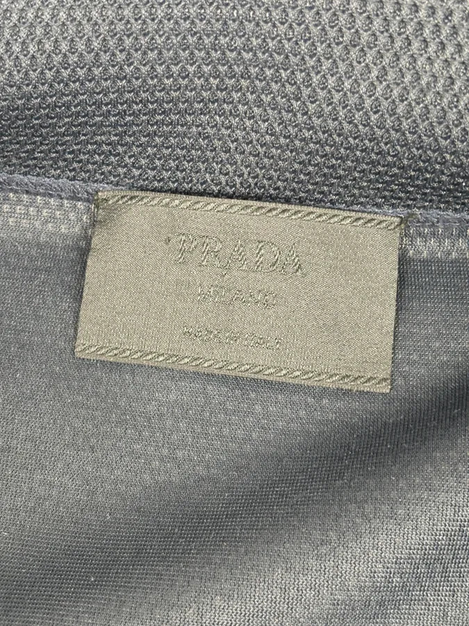 SS1999 Prada Navy Wool Textured Classy Zip-up Sweater PxiTukr 7